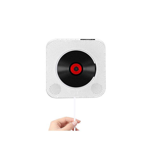 KECAG 벽걸이 CD플레이어 USB 블루투스 FM라디오 화이트 KC-809