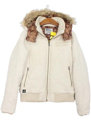 (미실착) BODY GLOVE 에스닉 패턴 퍼 후드 패딩 점퍼