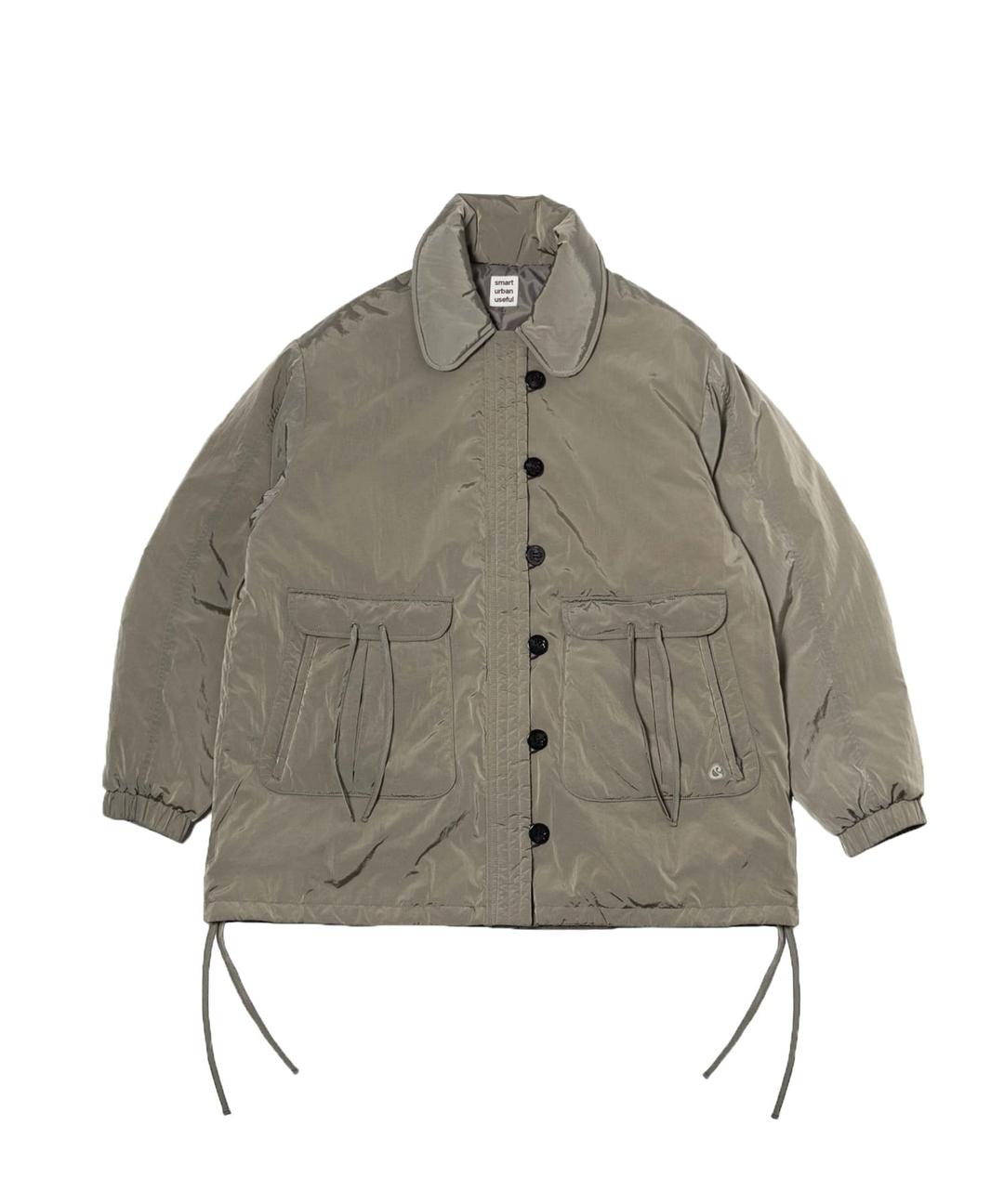 ROUND COLLAR BOMBER BEIGE