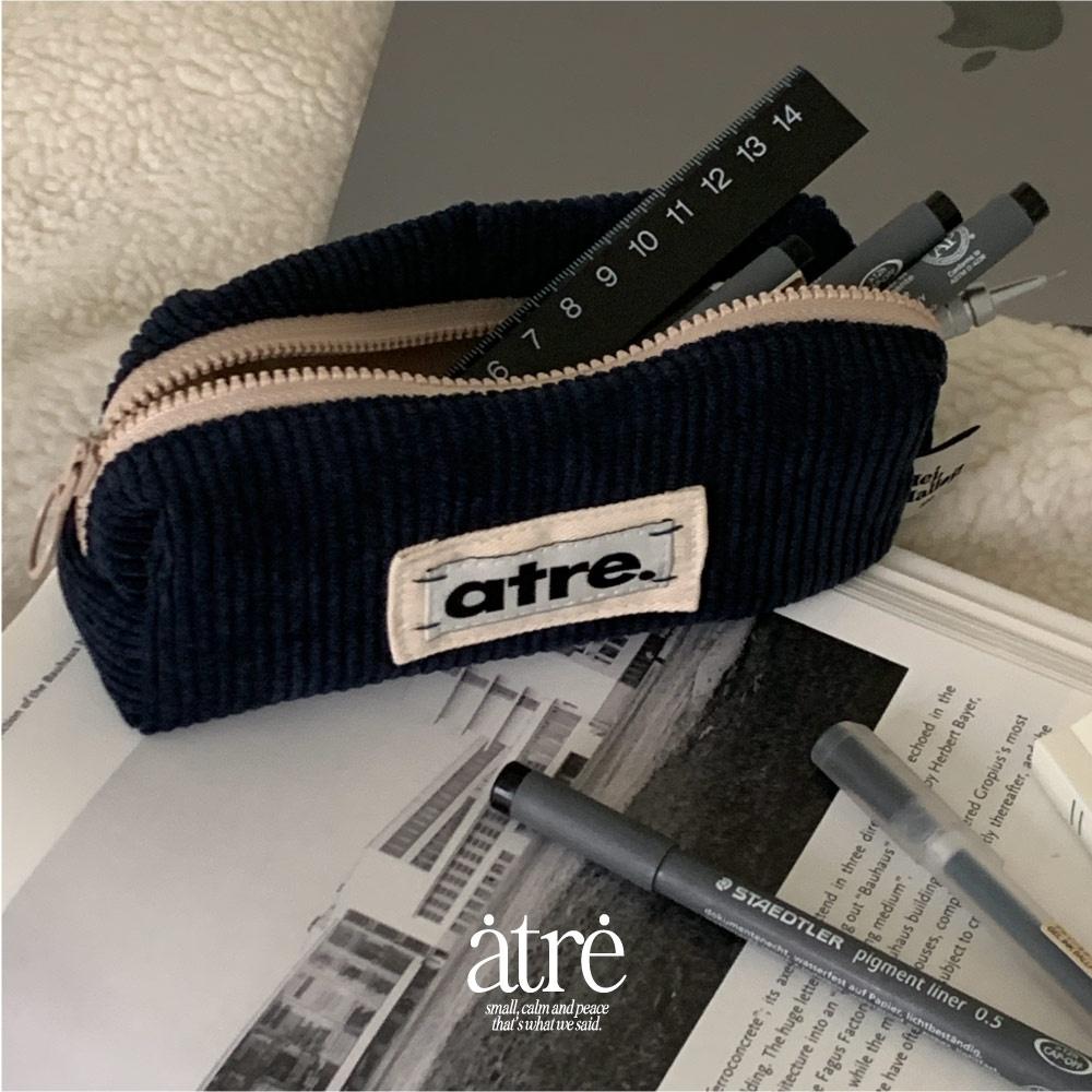 Lykke pencil case_corduroy navy