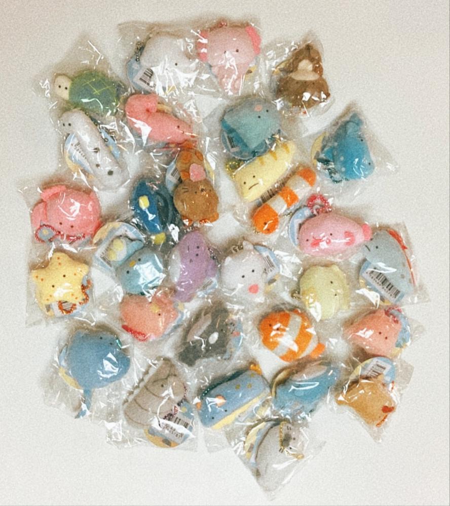 바다동물 수족관 미니 인형 마스코트 에어팟 키링 30종