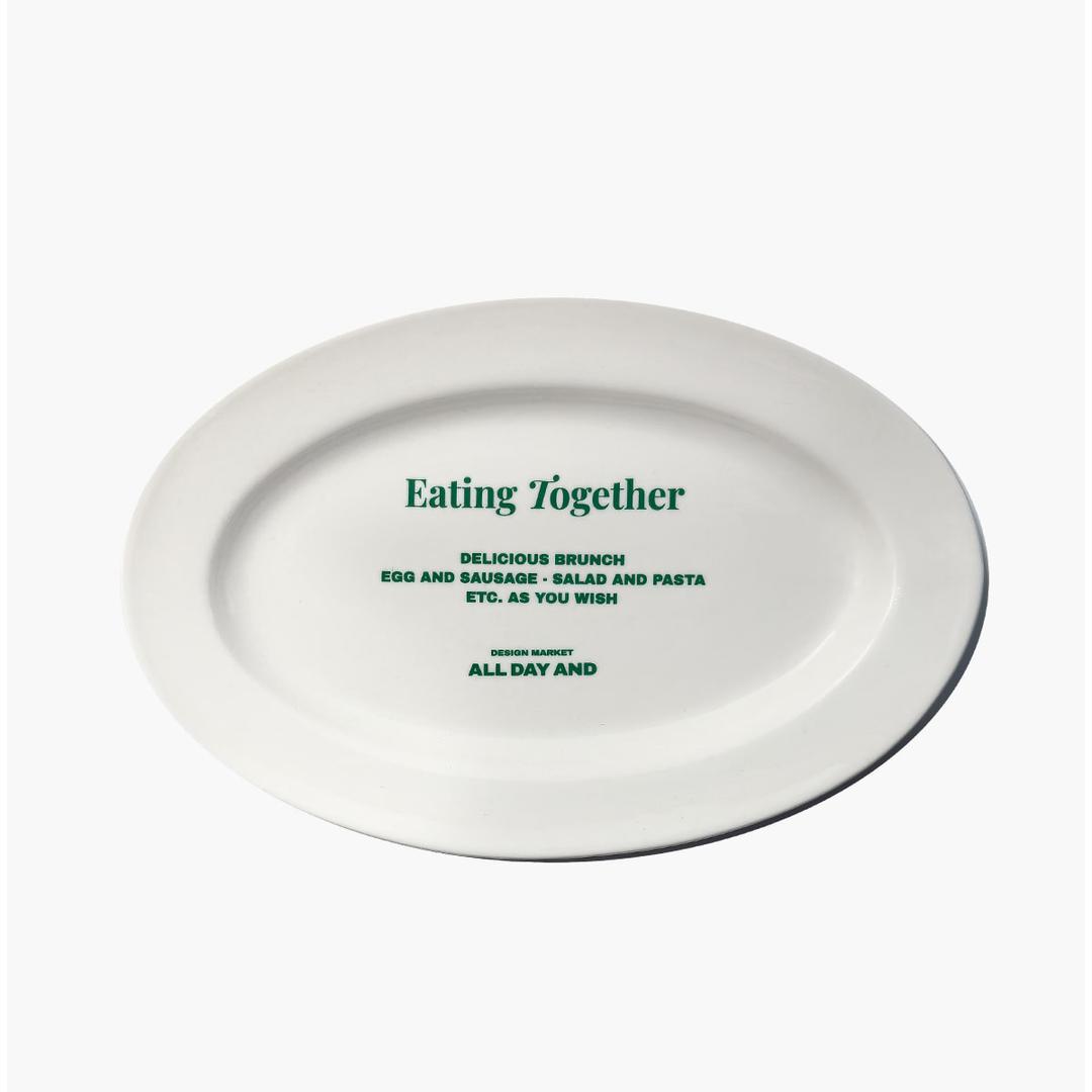 투게더 레터링 오발 플레이트 접시 TOGETHER_OVALE