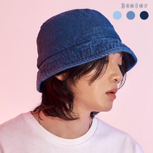 올드스쿨 워싱 데님 버킷햇(딥블루)