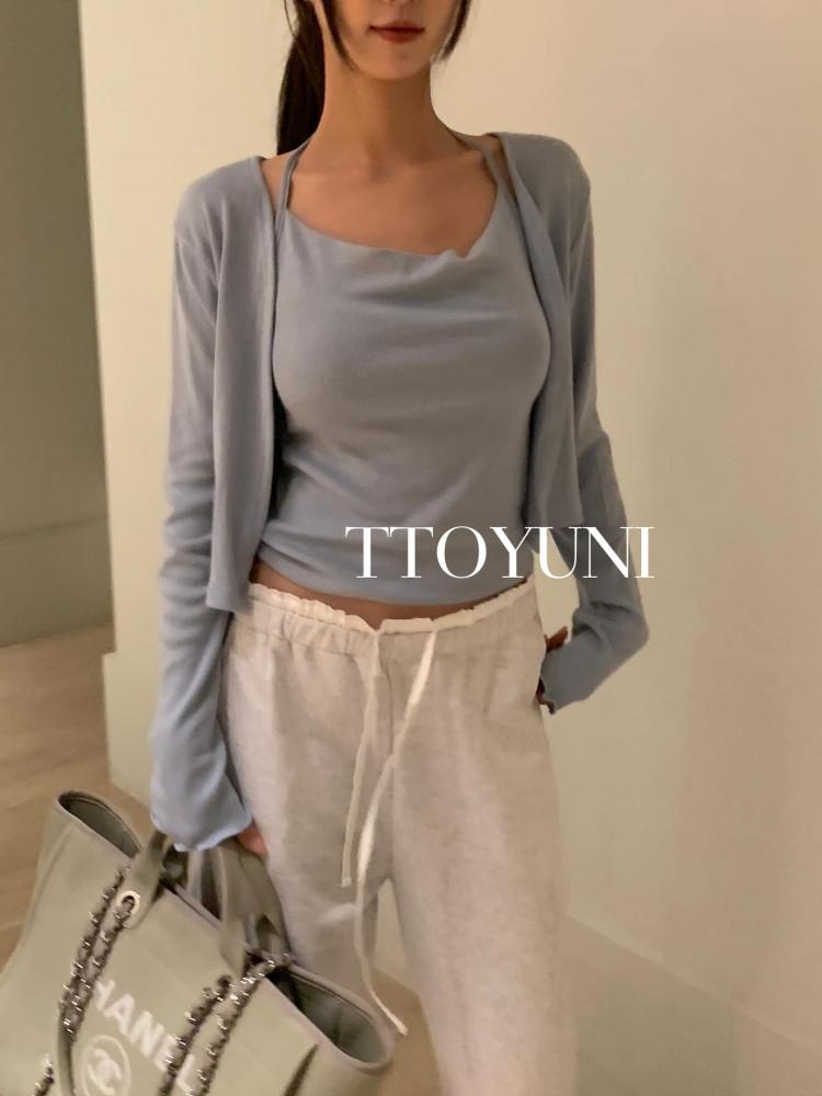 포스터 딜라잇 홀터 세트 poster 가을 레이어드 나시