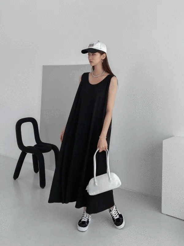 💛편안한💛 에펠 코튼 롱나시원피스 /빅사이즈원피스/나시원피스/셔츠원피스/롱원피스/여름원피스/이너원피스/임부복/잠옷/홈웨어/오버핏/오버사이즈/코튼원피스/뷔스티에원피스/반팔원피스