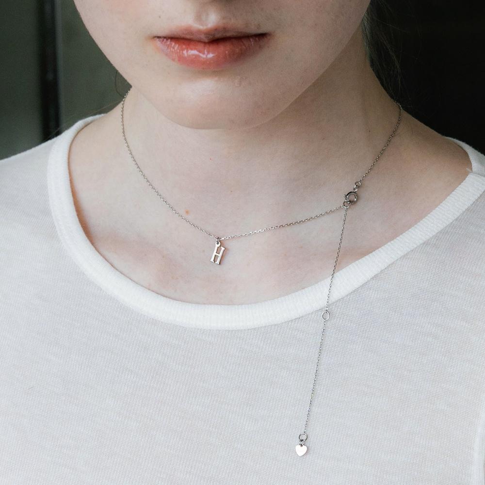 심플 이니셜 목걸이_PM24N005SS