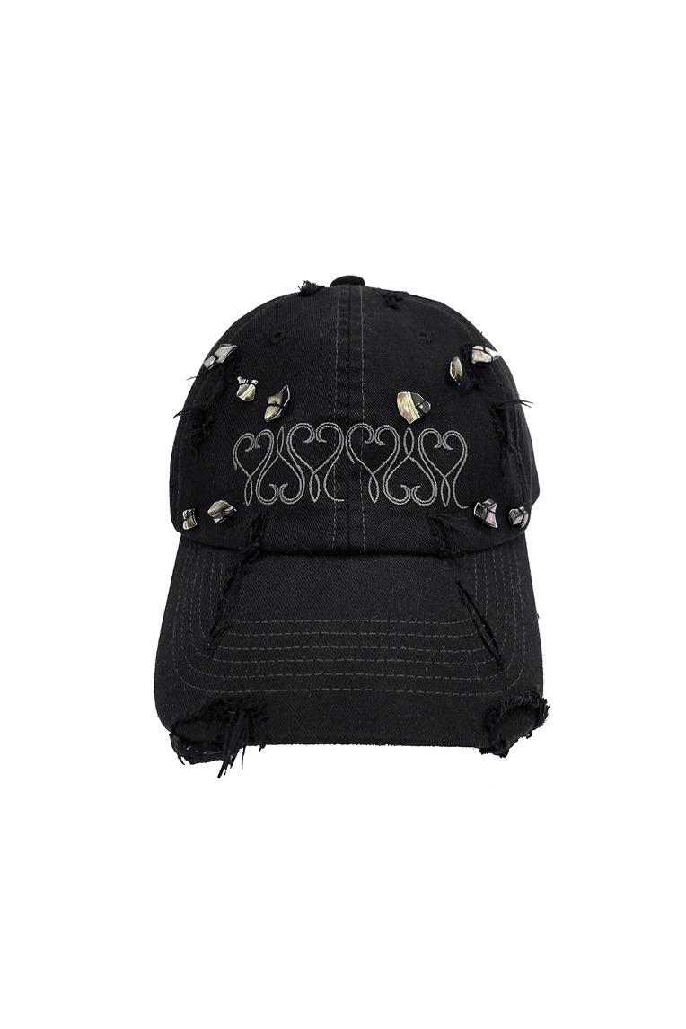 INFINITE LOVE DISTRESSED CAP (WITH STONES)