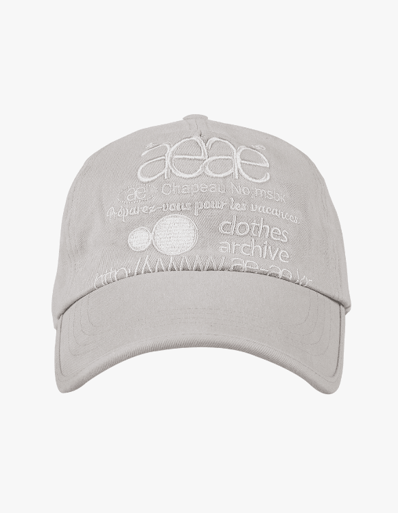 Web Logo 5 Pannel Cap - LIGHT GREY