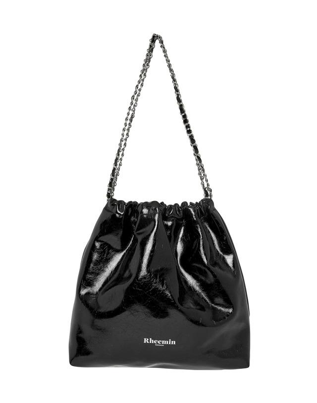 [RHEEMIN] MUFFY LEATHER chain BAG - BLACK
