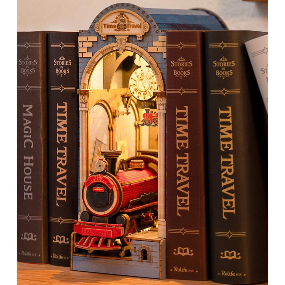 DIY책꽂이 미니어처 책장미니어처 조립식 장식품