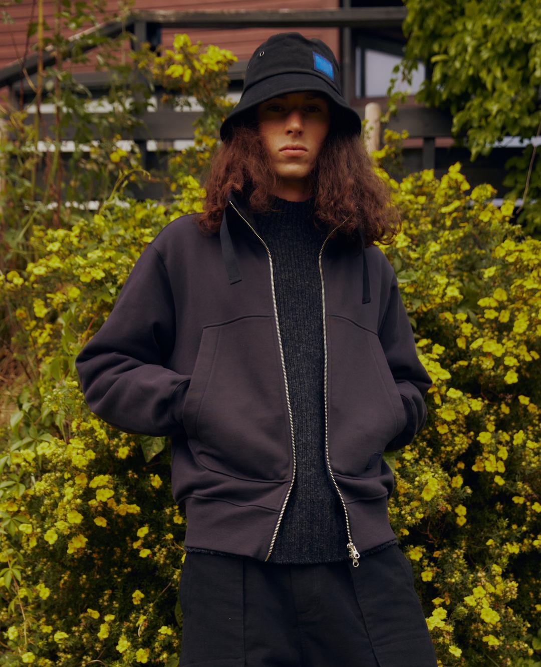 (FFC x Document) Stand Collar Zip-Up Sweat