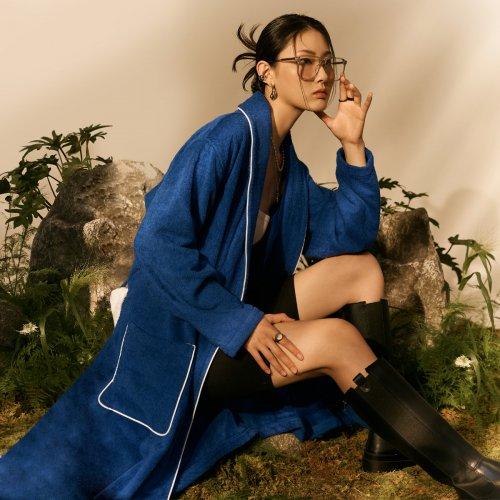 (LIE) LIE Collection Bath Robe(BLUE)_SPMAC26U01