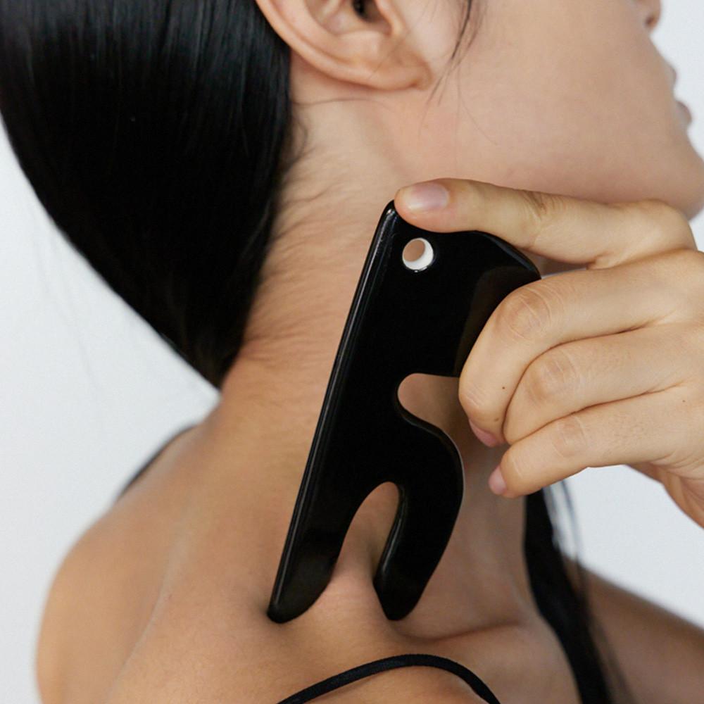 알보우 블랙 세라믹 괄사