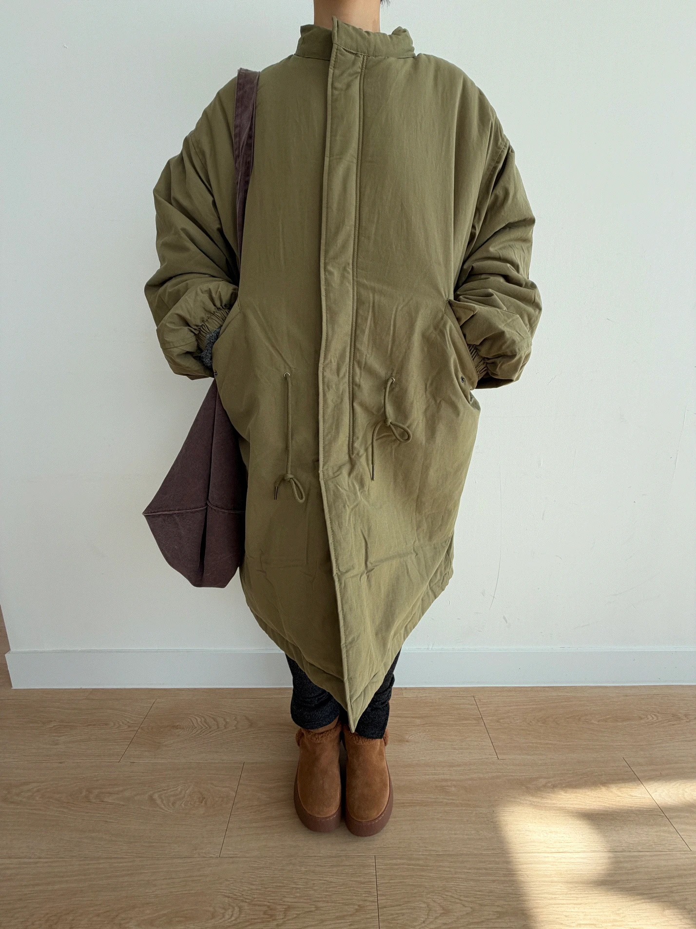 디어 롱 야상(전체 퍼안감/보온성 최고/한겨울템/방한템)