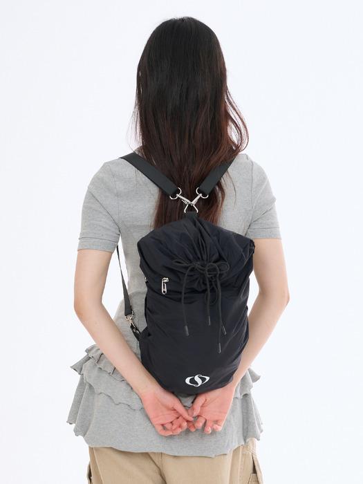 502 LIP LIGHT STRING BACKPACK [BLACK]