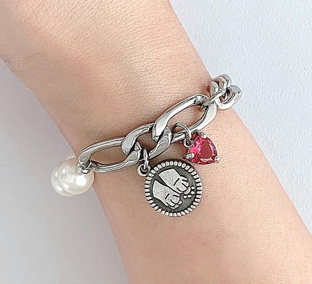 디어비쥬 크림진주 유기견 유기묘 후원 유기동물 기부 팔찌