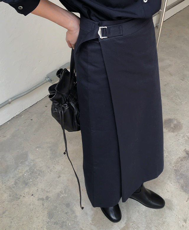 달롯 버클 랩 스커트 (2color) (*best restock!) (*7일 소요)