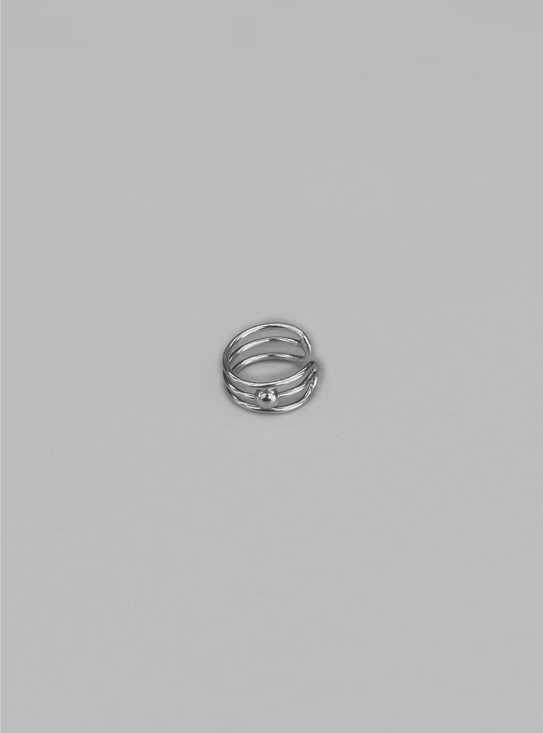블랙업 [✨봄신상](SILVER 925)테빌 트리플 이어커프