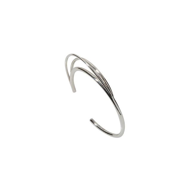 TRIPLE CURVE CUFF [SILVER]