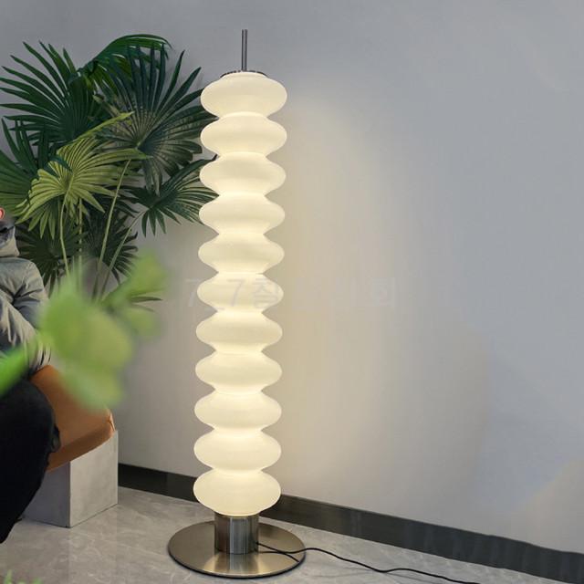 글라스 웨이브 플로어 스탠드 램프 카페 바우하우스 거실 침실 스튜디오 인테리어 조명