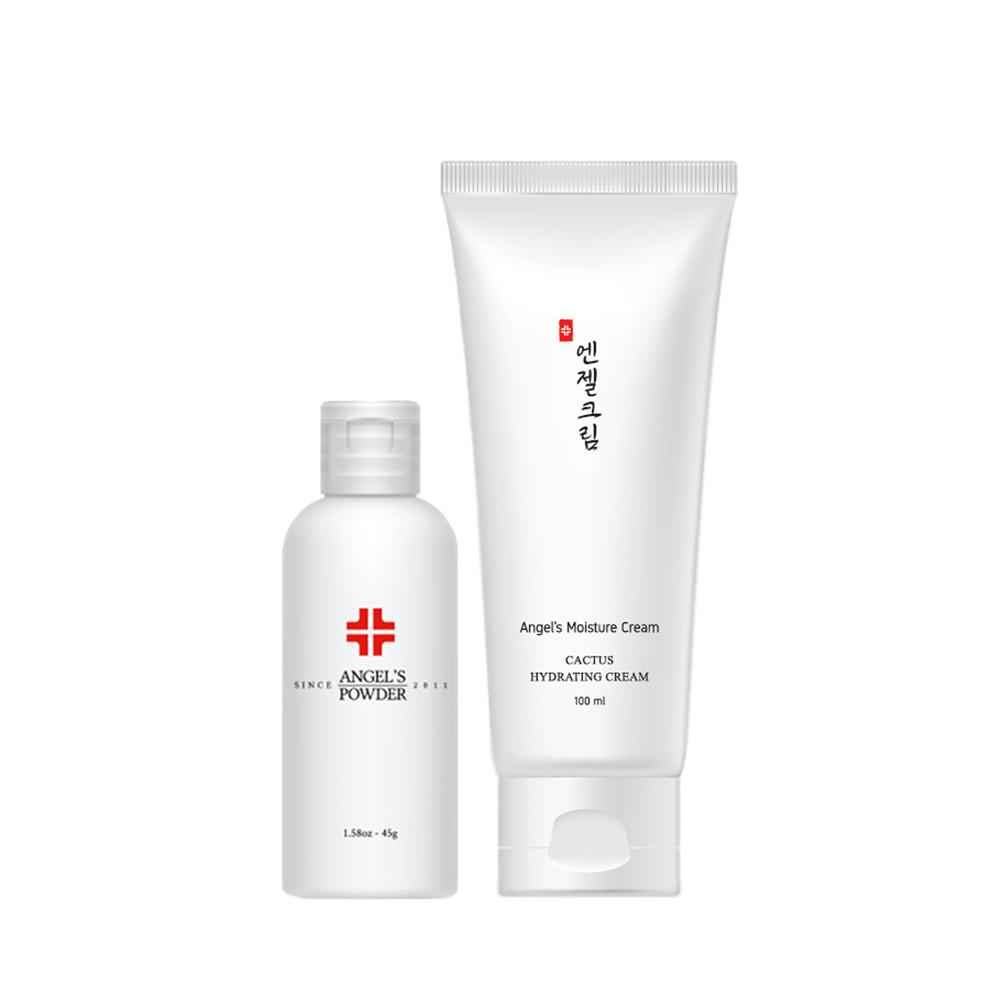 엔젤파우더 45g + 엔젤모이스처크림 100ml
