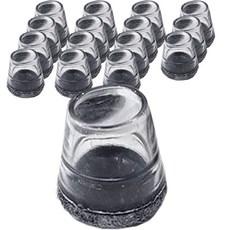 까사재클린 미끄럼 방지 투명 의자 발 커버 16p