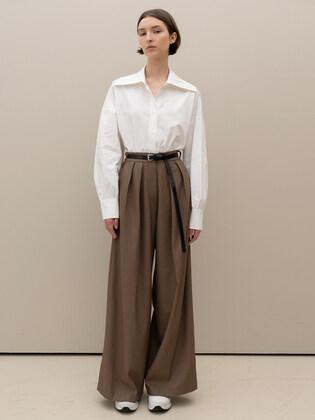 REVERSE DOUBLE TUCK PANTS_TT1W404BE