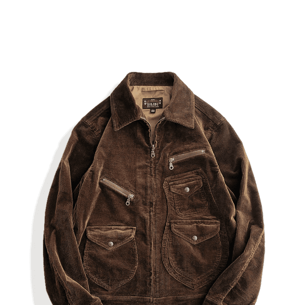 [시리부] 코듀로이 멀티 포켓 워크 자켓