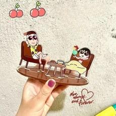마루코는아홉살 아크릴 스탠드 마루코 피서 친구들과 놀기 에디션