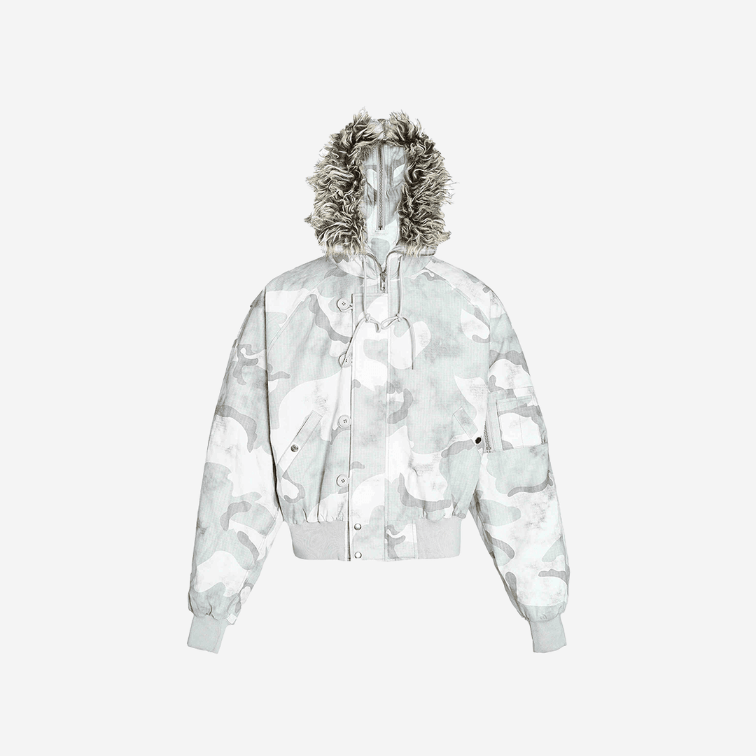 [예약 배송] STEEPC Road N2B Down Jumper White Camouflage
