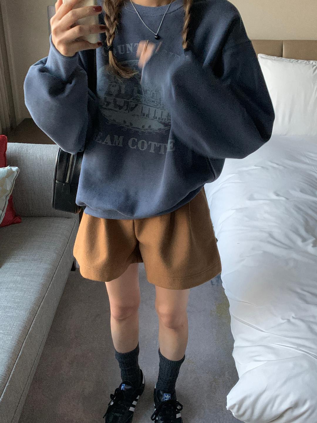 컨트리 기모맨투맨 (3color)