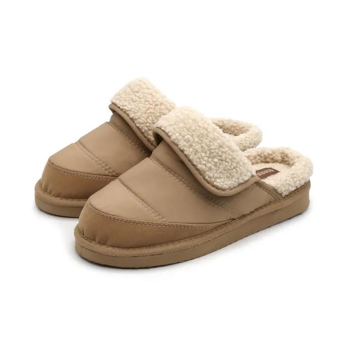 패션 패딩 슬리퍼(카멜)