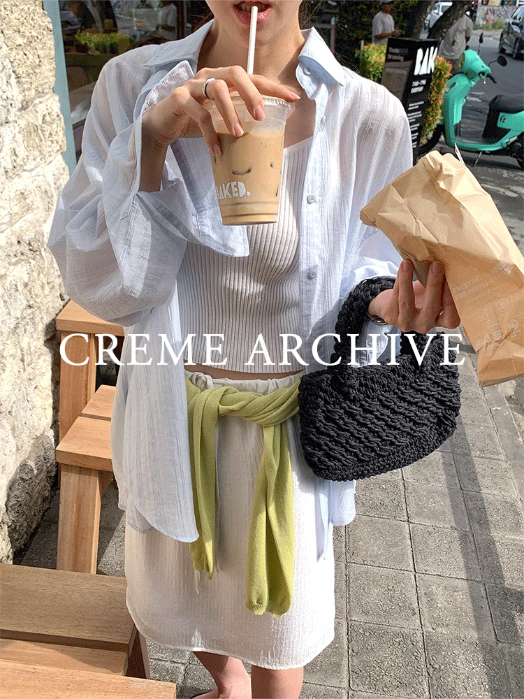 [CRÈME ARCHIVE] 템즈 시어 스트라이프 셔츠