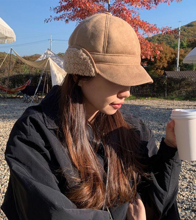 (당일발송♥) 고급 겨울 스웨이드 뽀글이 양털 귀마개 귀도리 귀덮개 방한모 군밤장수 트루퍼햇 귀달이캡 모자