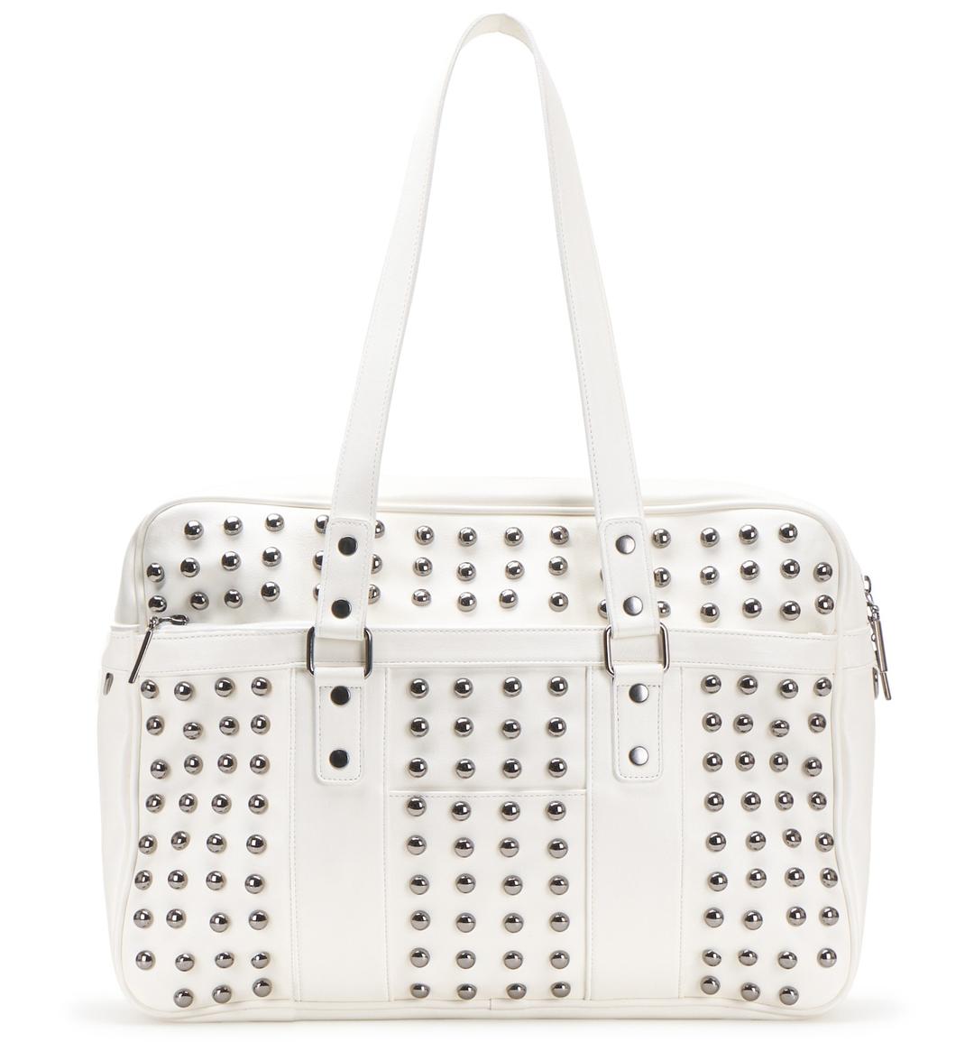 Studded school bag (Ivory)