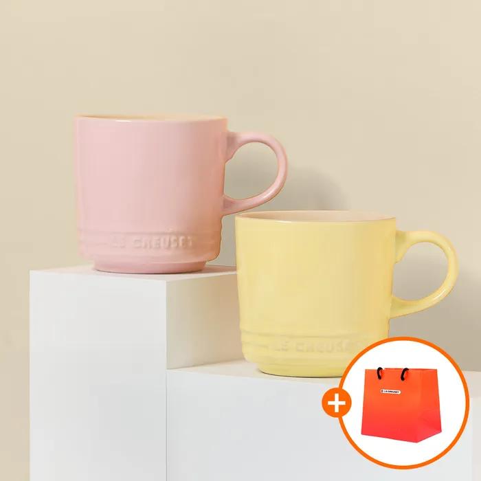 [쇼핑백 증정] [SET] 프렌치 머그 300ml 2P_5 Colors