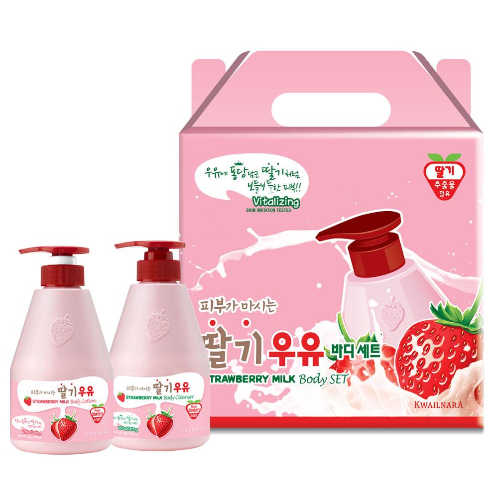 과일나라 바나나 딸기 우유 대용량 바디클렌저 바디로션