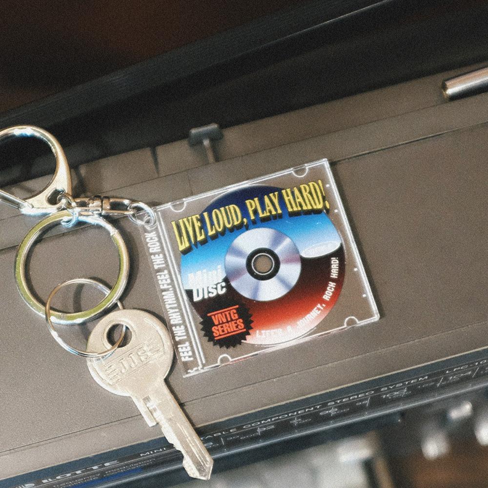 VNTG 레트로 CD 아크릴 키링