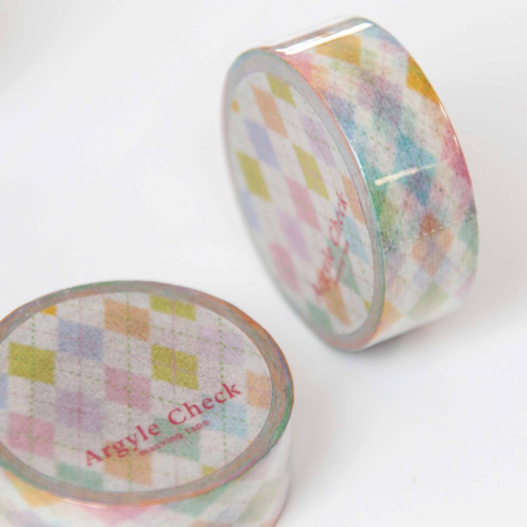 Argyle Check Masking Tape [Color Bonbon]