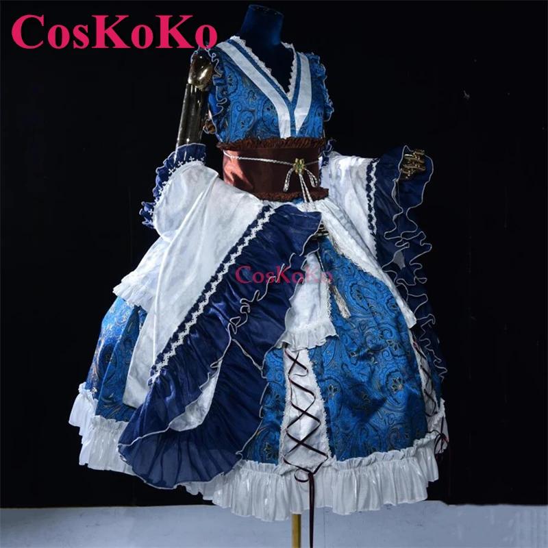 CosKoKo 오노즈카 코마치 코스프레 애니메이션 동우 프로젝트 코스튬, 화려한 스위트 원피스 할로윈 파티 역할극 의류
