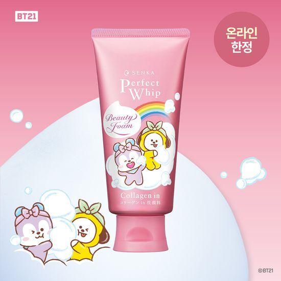 [하루 특가/온라인 단독] 센카 퍼펙트 휩 콜라겐 인 BT21 콜라보 120g