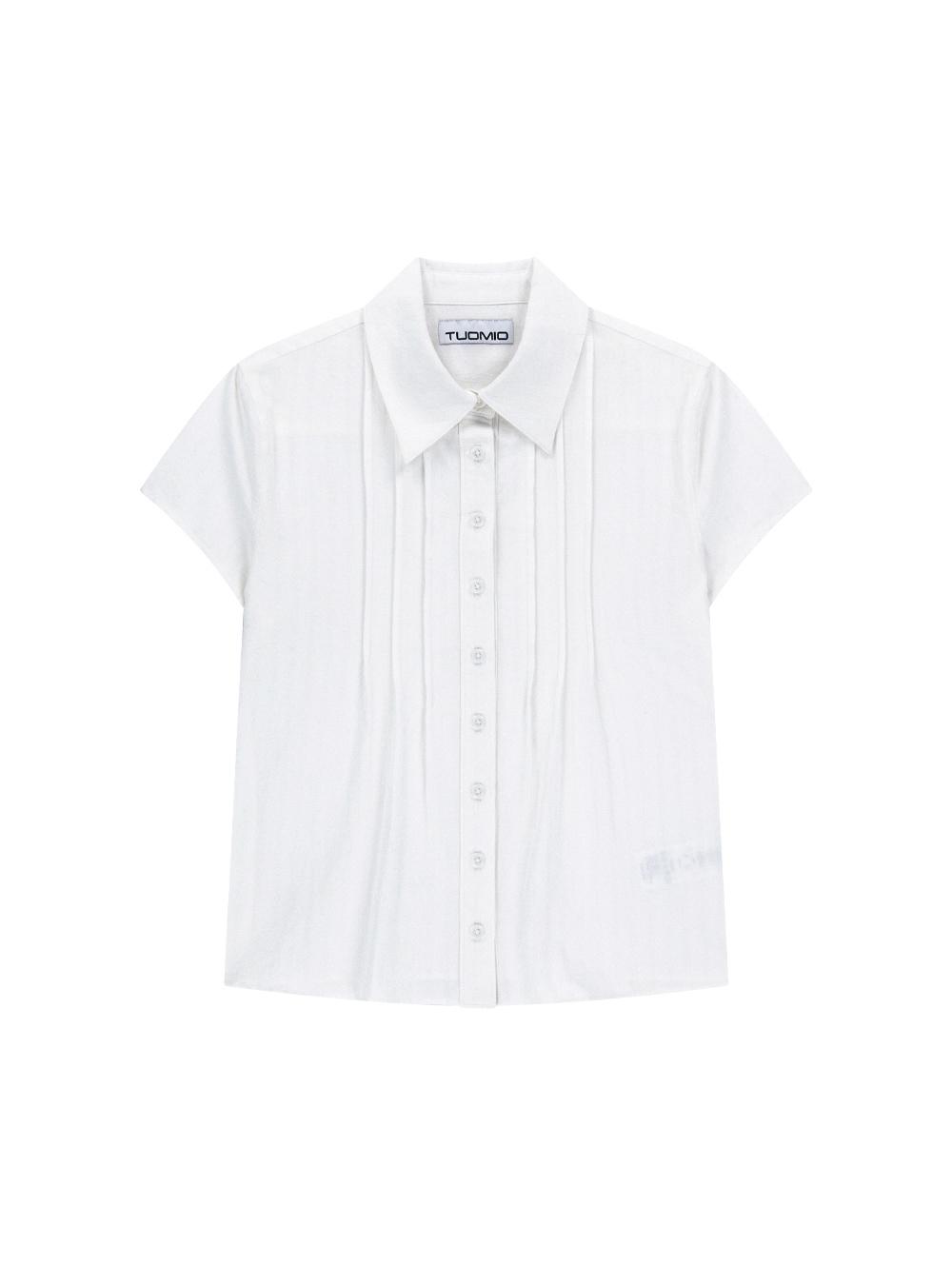 [5월 30일 예약발송] SHORT SLEEVE BLOUSE [WHITE]
