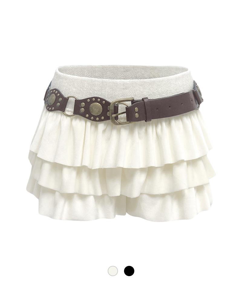 어글리 티어 미니 스커트