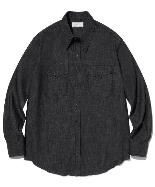DENIM SHIRT [BLACK]