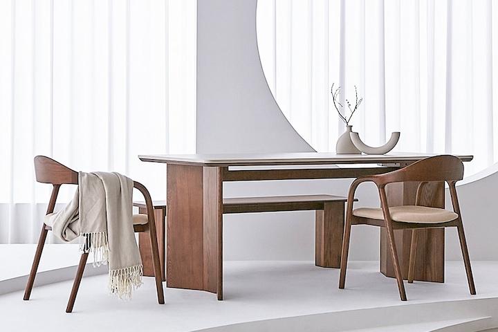 [쿠폰] [무료배송] 미엘 원목 세라믹 식탁 테이블 세트 모음