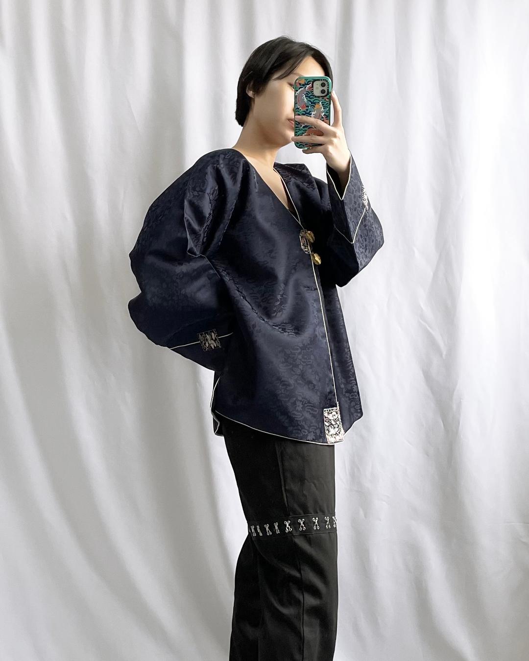 ㅇ진청색 마고자