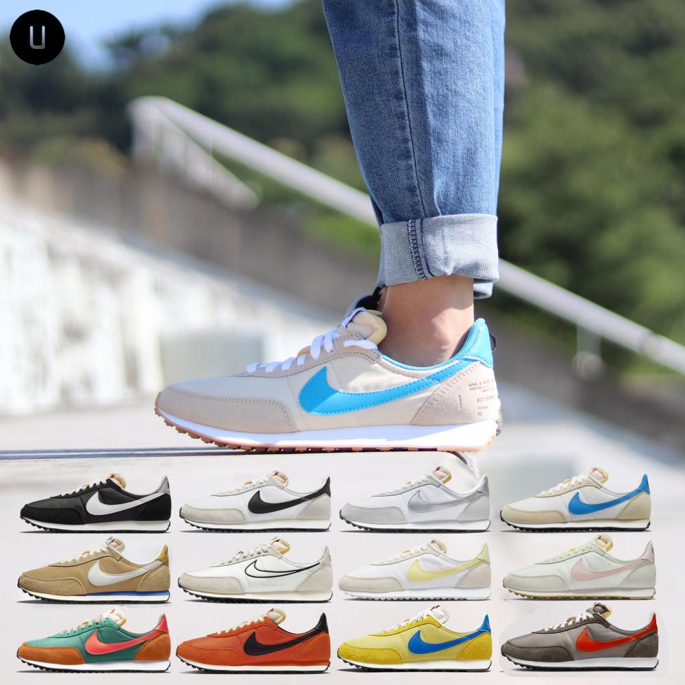 (나이키코리아) 나이키 와플 트레이너 2 네이비 오렌지 블랙