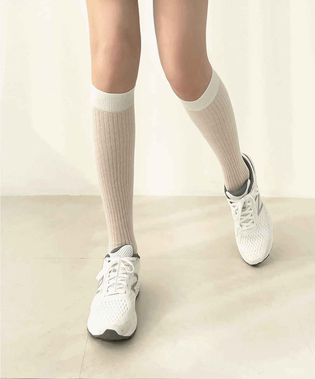 [당일출고]시스루 골지 펄 봄 여름 니삭스 반타이즈 양말