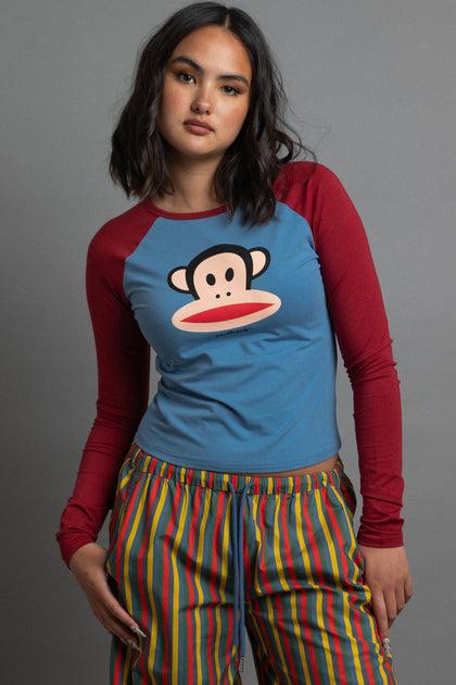 DAISY STREET X PAUL FRANK LONG SLEEVE JULIUS TOP