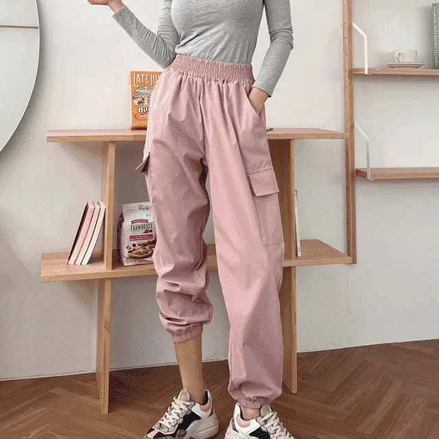 [당일출고/-XXL추가!] +3colors 바스락 카고 조거 팬츠 남녀공용 커플룩 가능